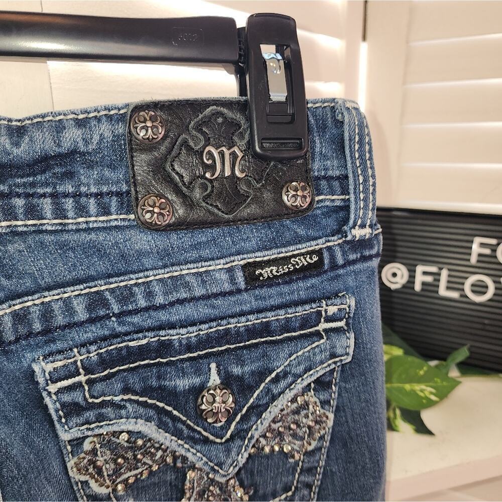 MISS ME EMBELLISHED JEANS SIZE 28 BOOT CUT - Picture 9 of 9